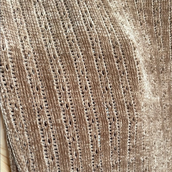 PRINCESS POLLY Soft Brown chenille scoop neck Long Sleeve Knit Dress L/XL - Picture 6 of 7
